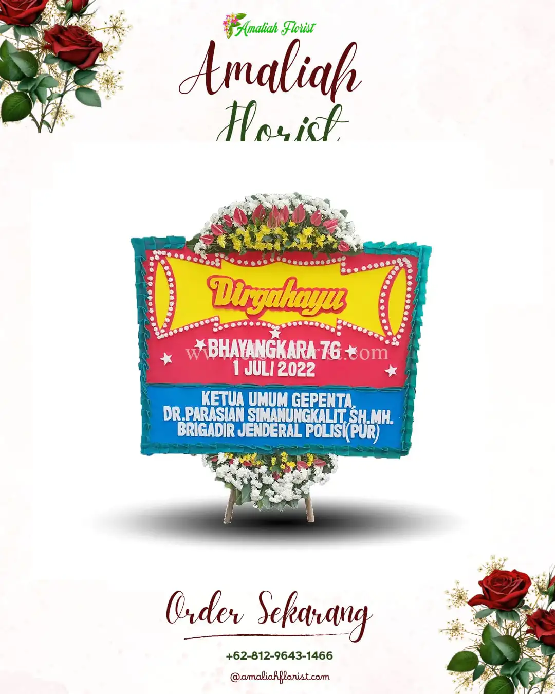 Papan Bunga HUT Ulang Tahun Margamekar